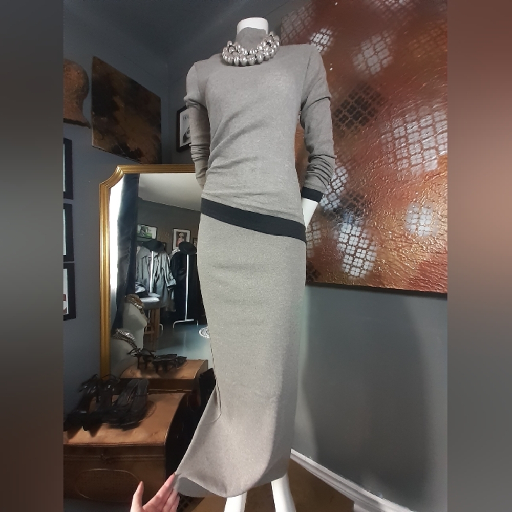 Elegant Gray Women's Dress